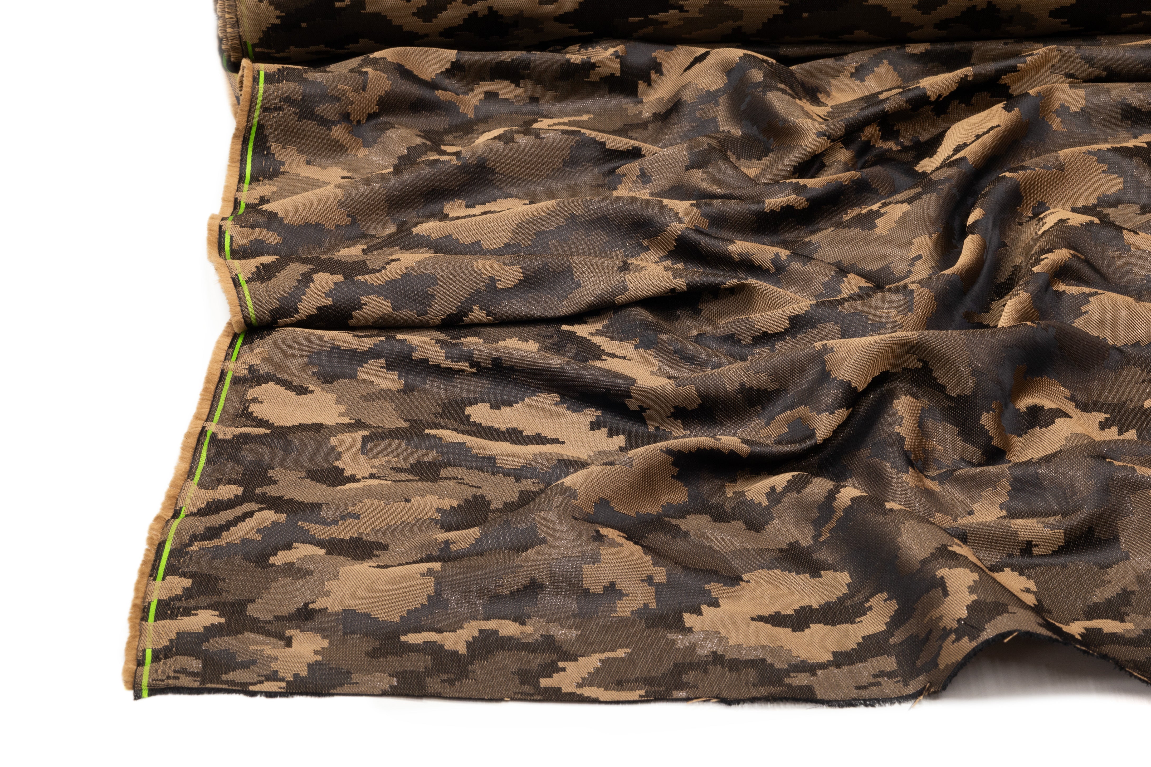 Camouflage Italian Brocade - Brown
