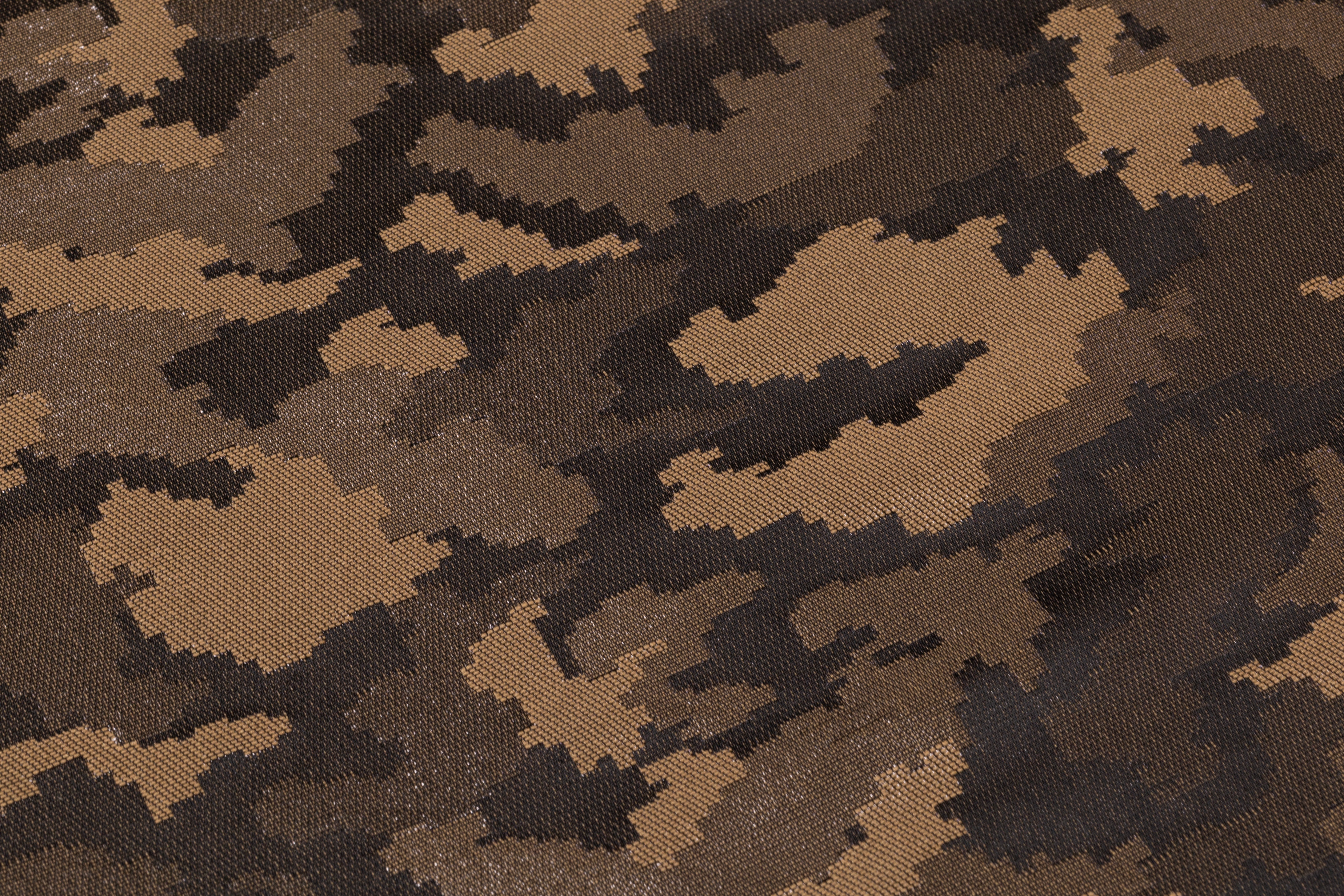 Camouflage Italian Brocade - Brown