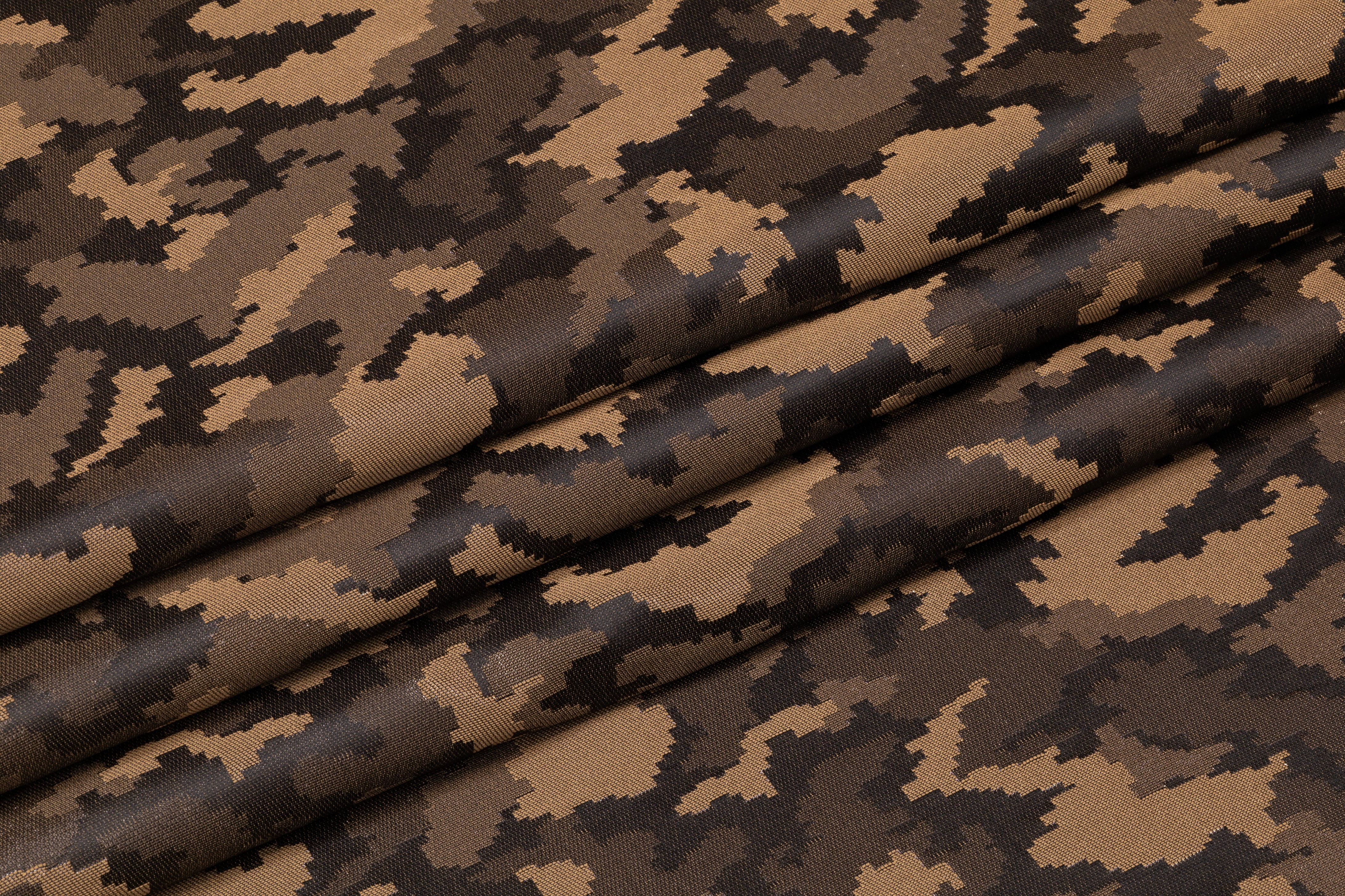 Camouflage Italian Brocade - Brown