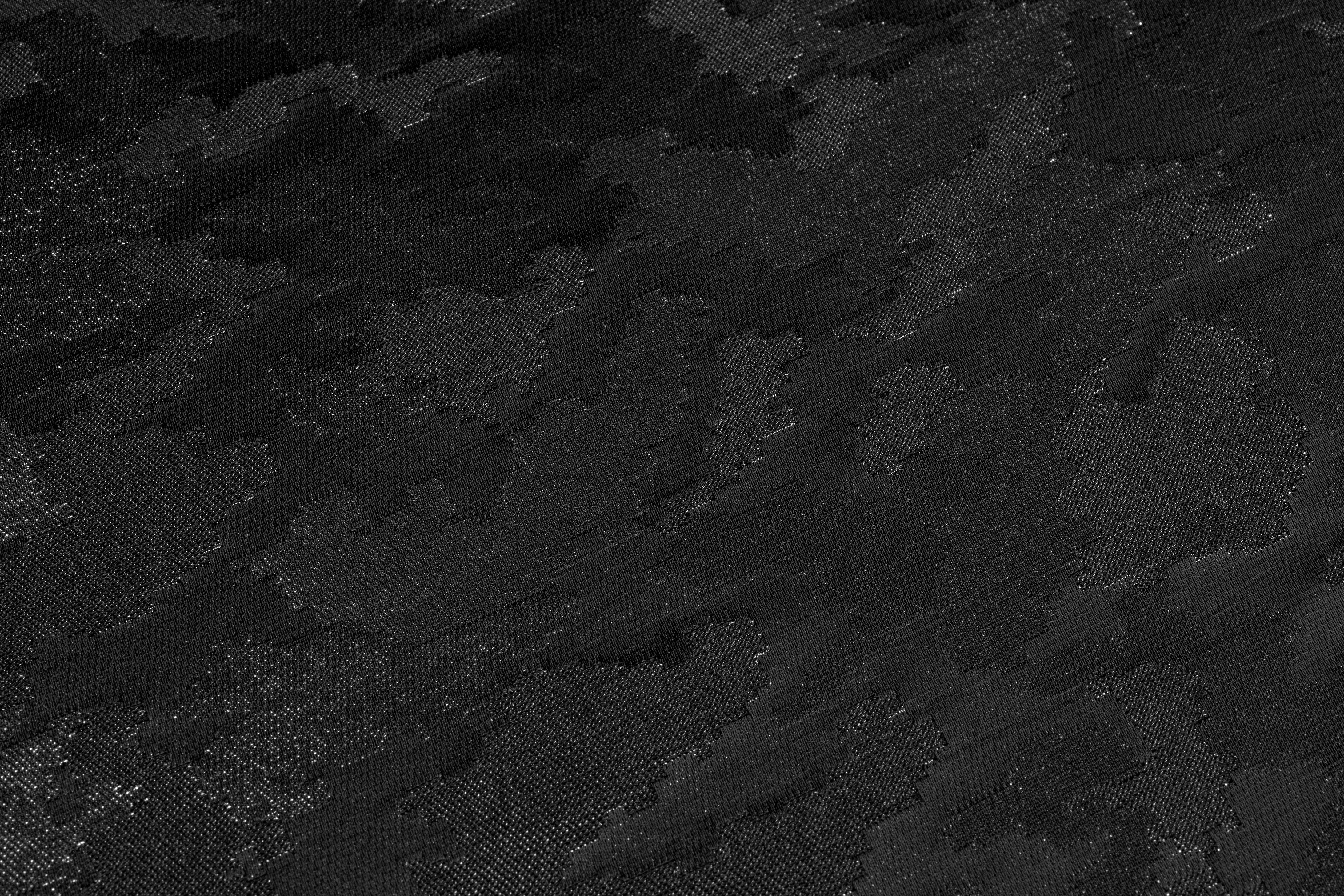 Camouflage Italian Brocade - Black