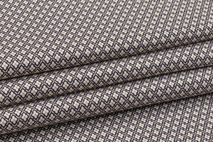 Diamond Clover Stretch Brocade - Gray / Stone