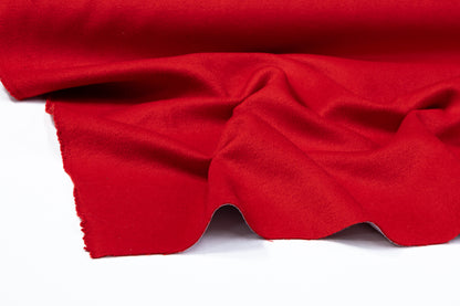 Fused Wool Coating - Red