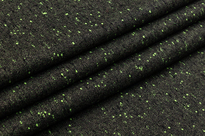 Speckled Italian Wool Blend - Green / Black