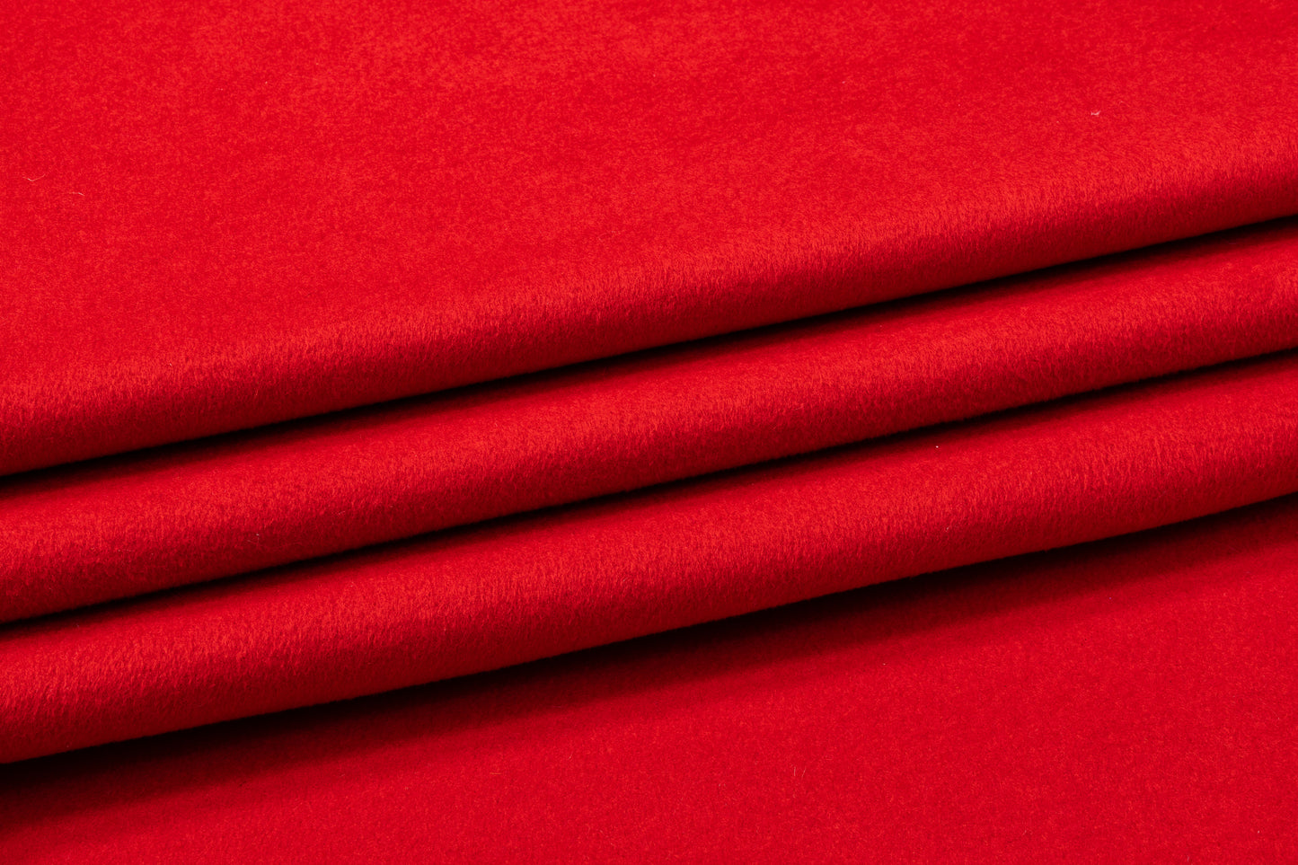 Fused Wool Coating - Red