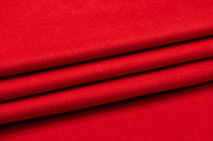 Fused Wool Coating - Red
