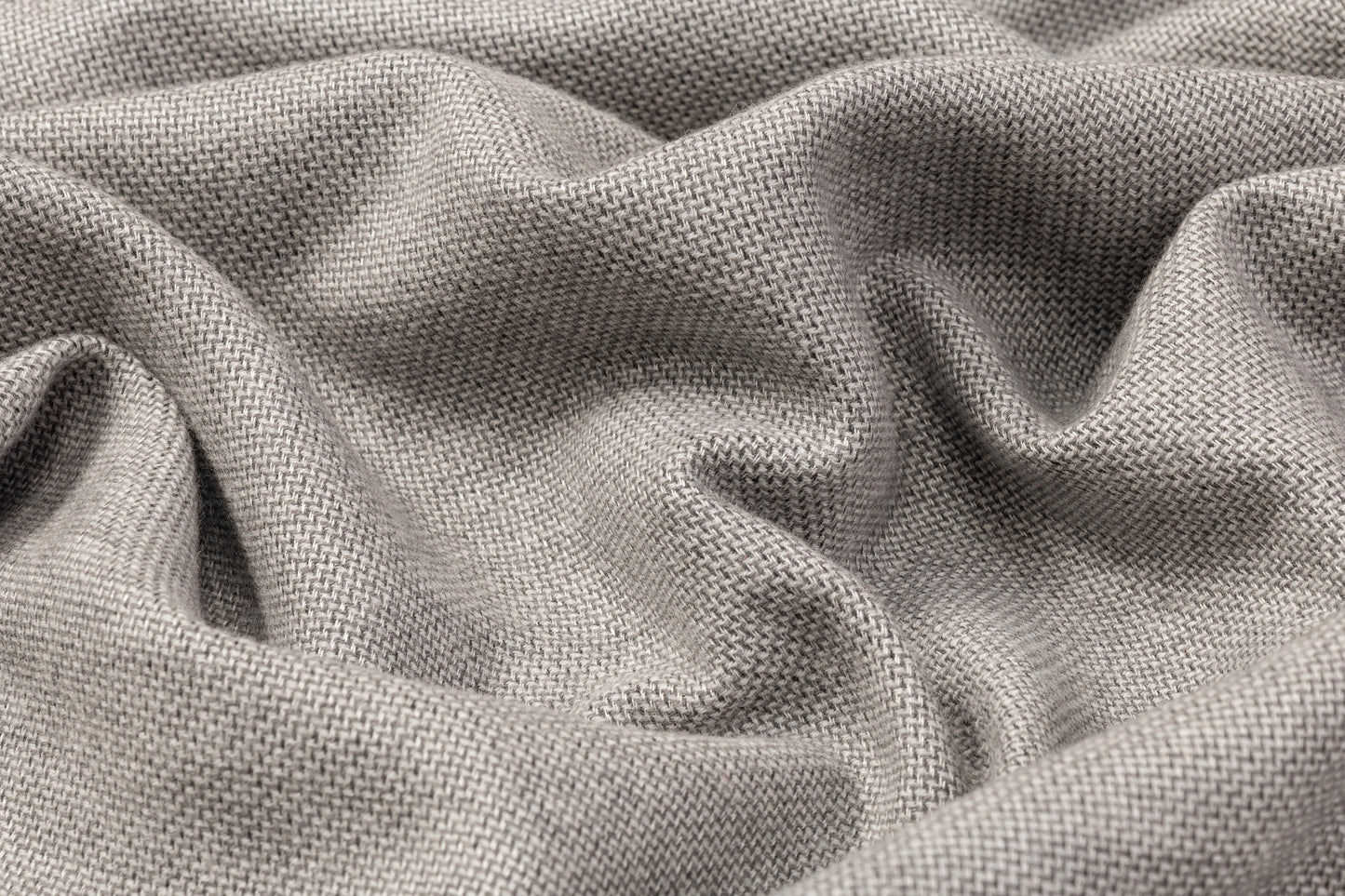 Italian Silk and Wool Coating - Gray