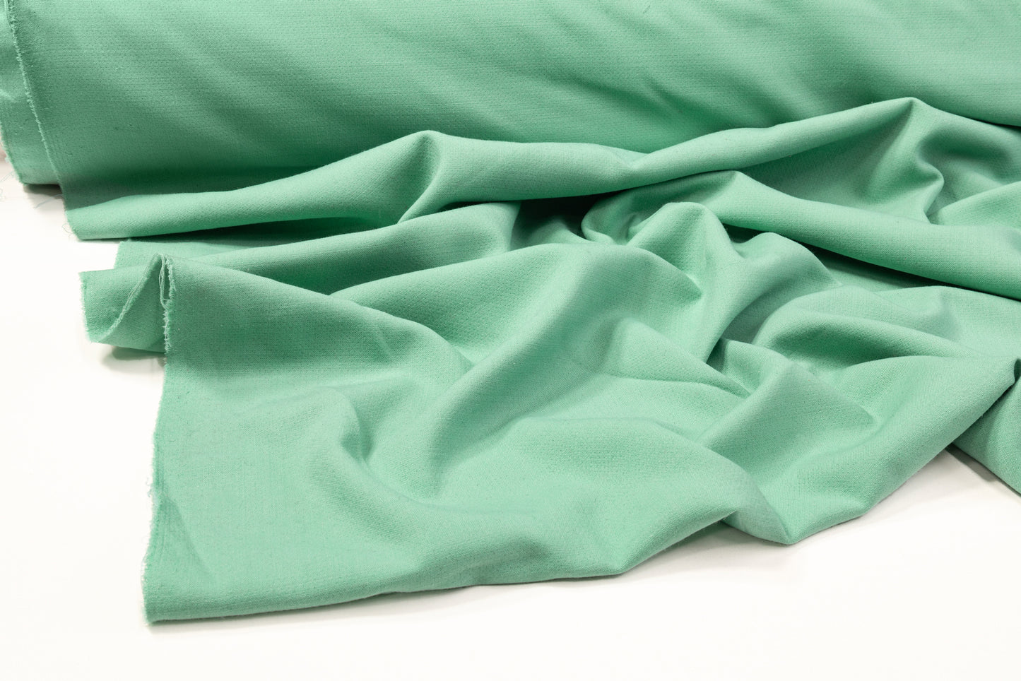 Italian Poly Wool Tricotine - Mint Green