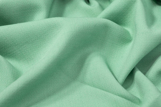 Italian Poly Wool Tricotine - Mint Green