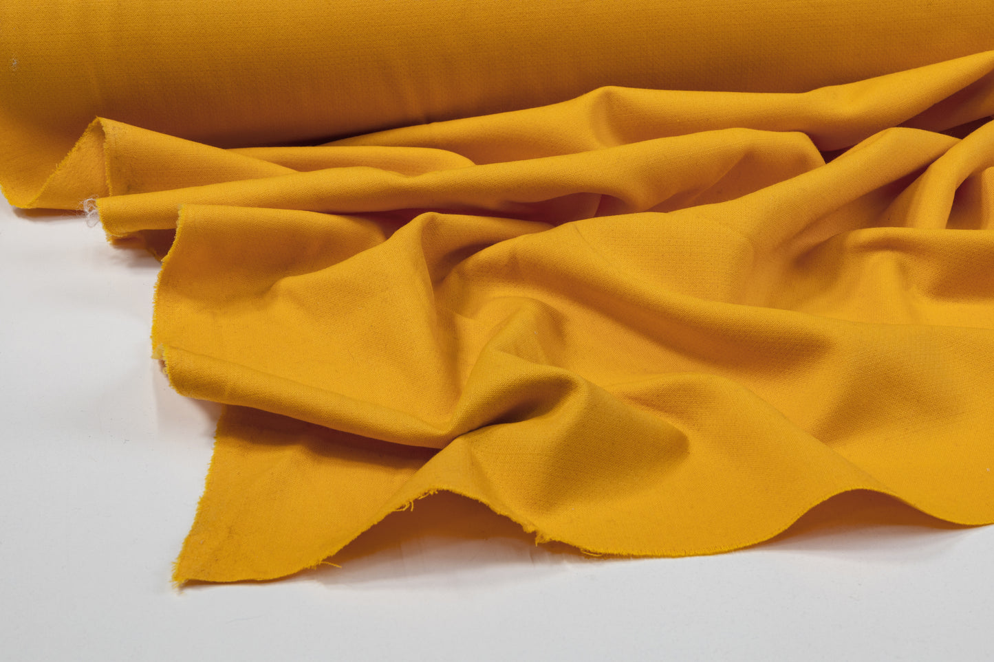 Italian Poly Wool Tricotine - Mustard Yellow