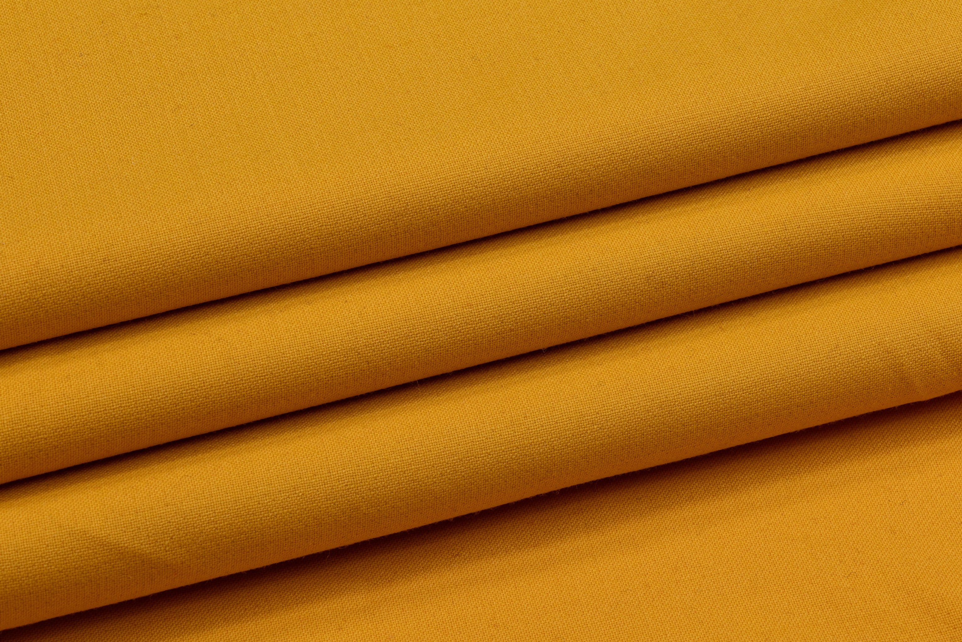 Italian Poly Wool Tricotine - Mustard Yellow