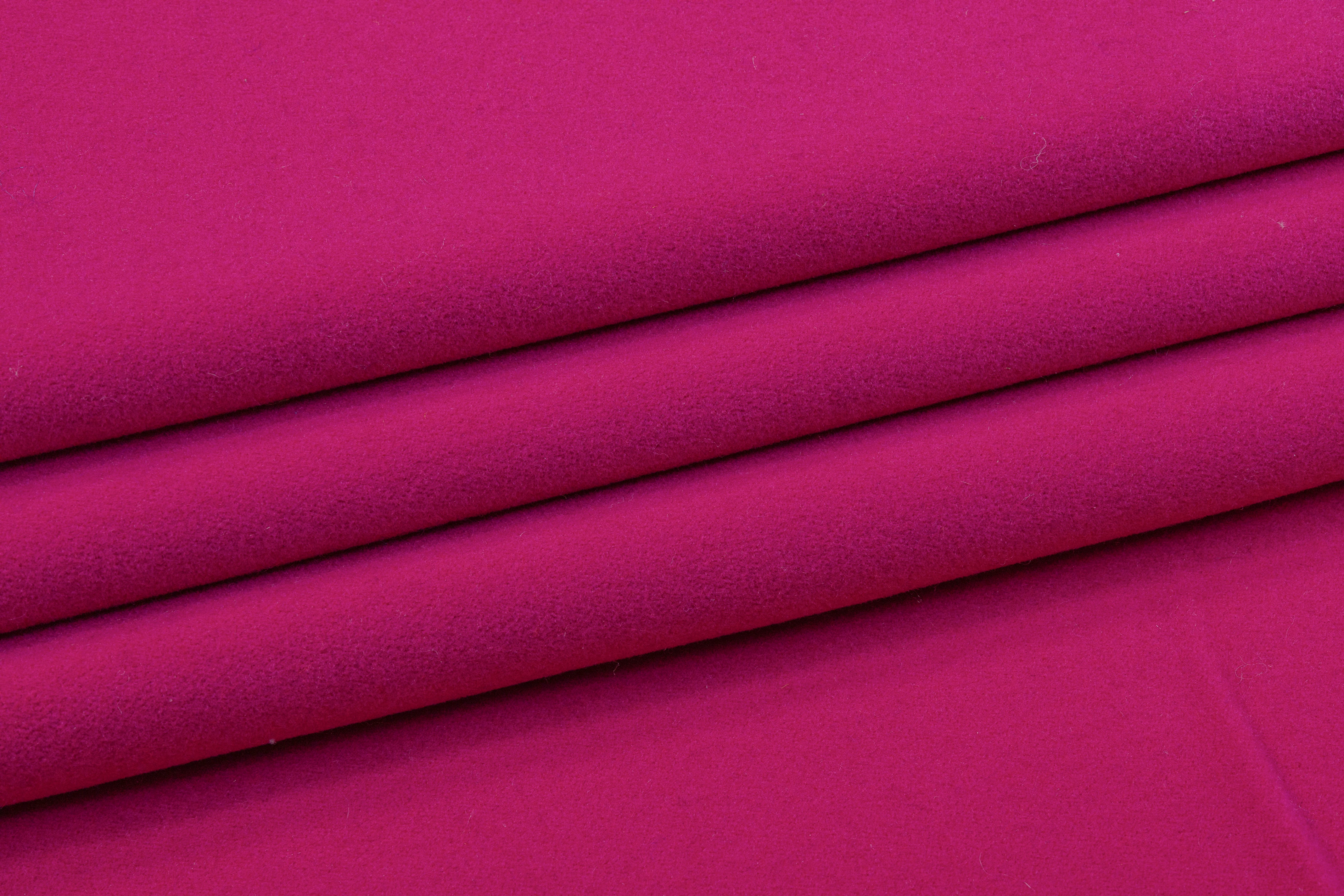 Wool Coating - Magenta