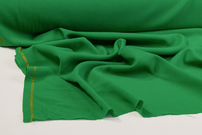 Italian Virgin Wool Crepe - Green