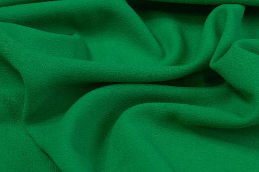 Italian Virgin Wool Crepe - Green