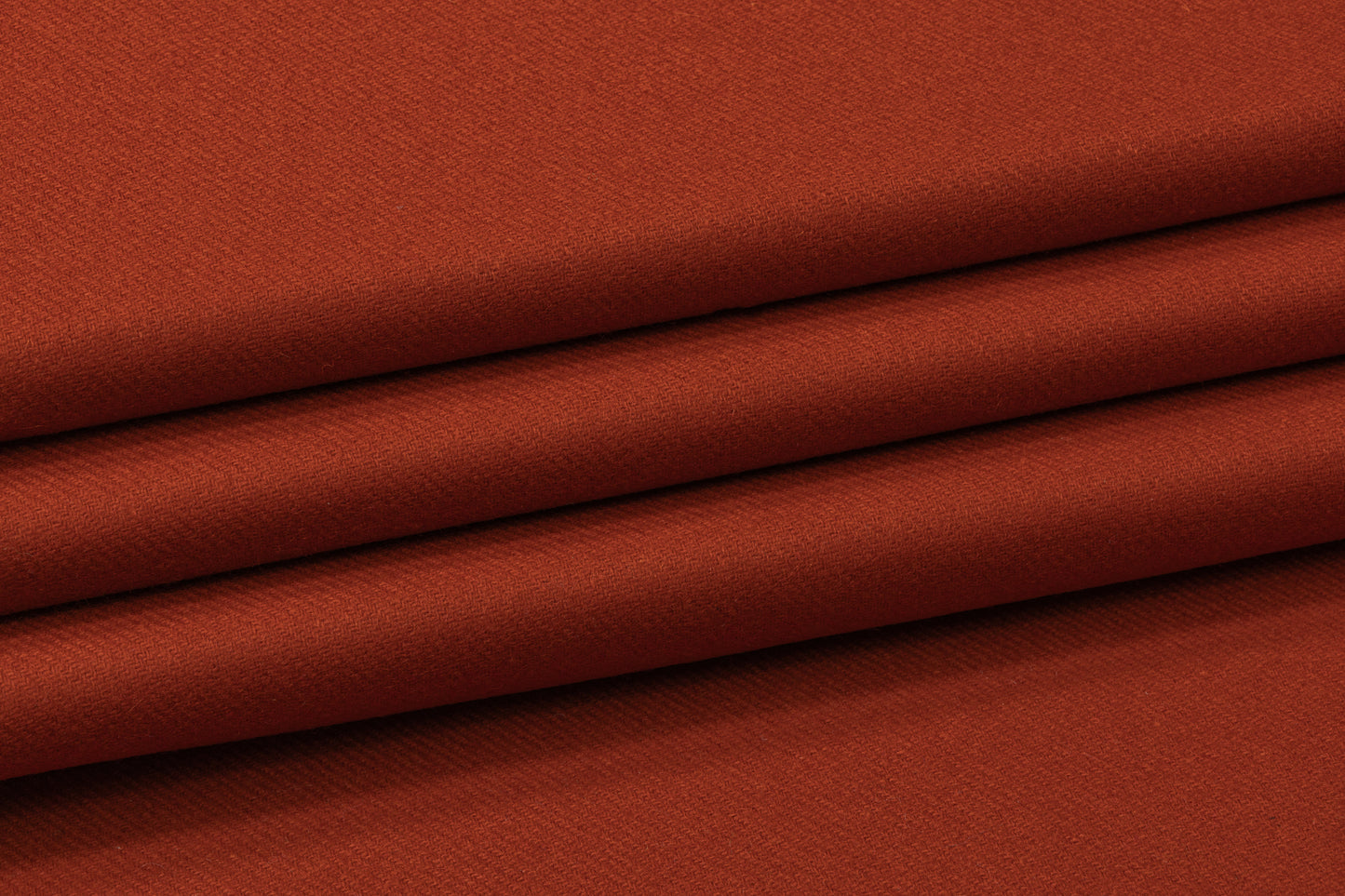 Italian Wool Twill Coating - Burned Orange