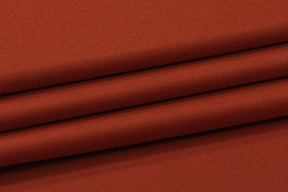 Italian Wool Twill Coating - Burned Orange