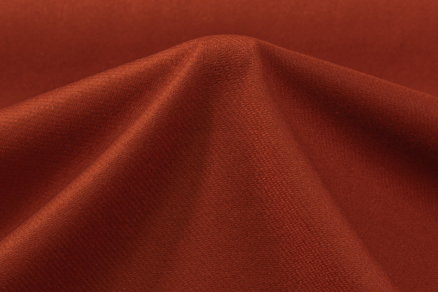 Italian Wool Twill Coating - Burned Orange
