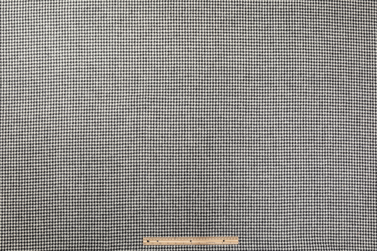 Houndstooth Wool Tweed Coating - Black / White