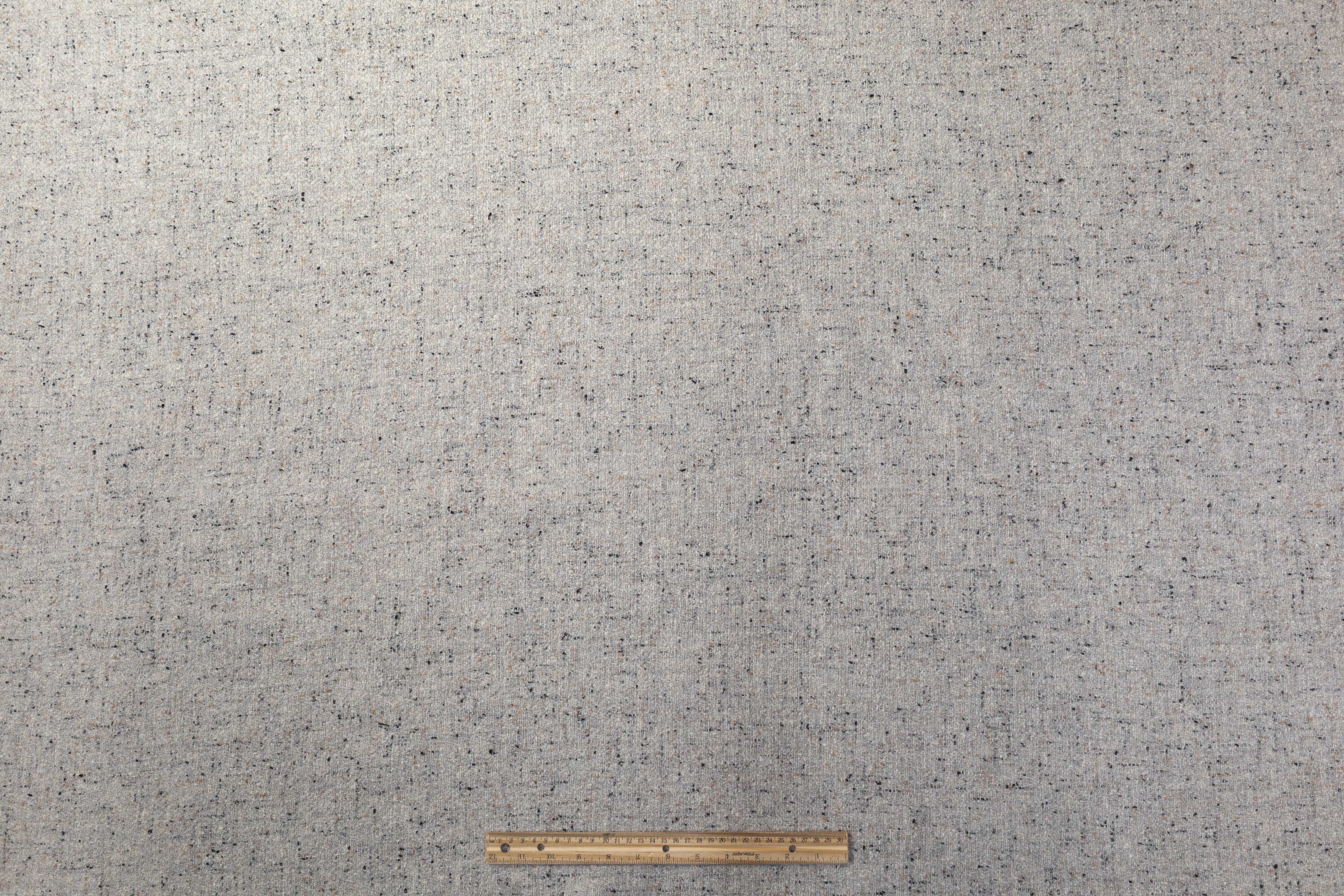 Double Wool Tweed Coating - Gray