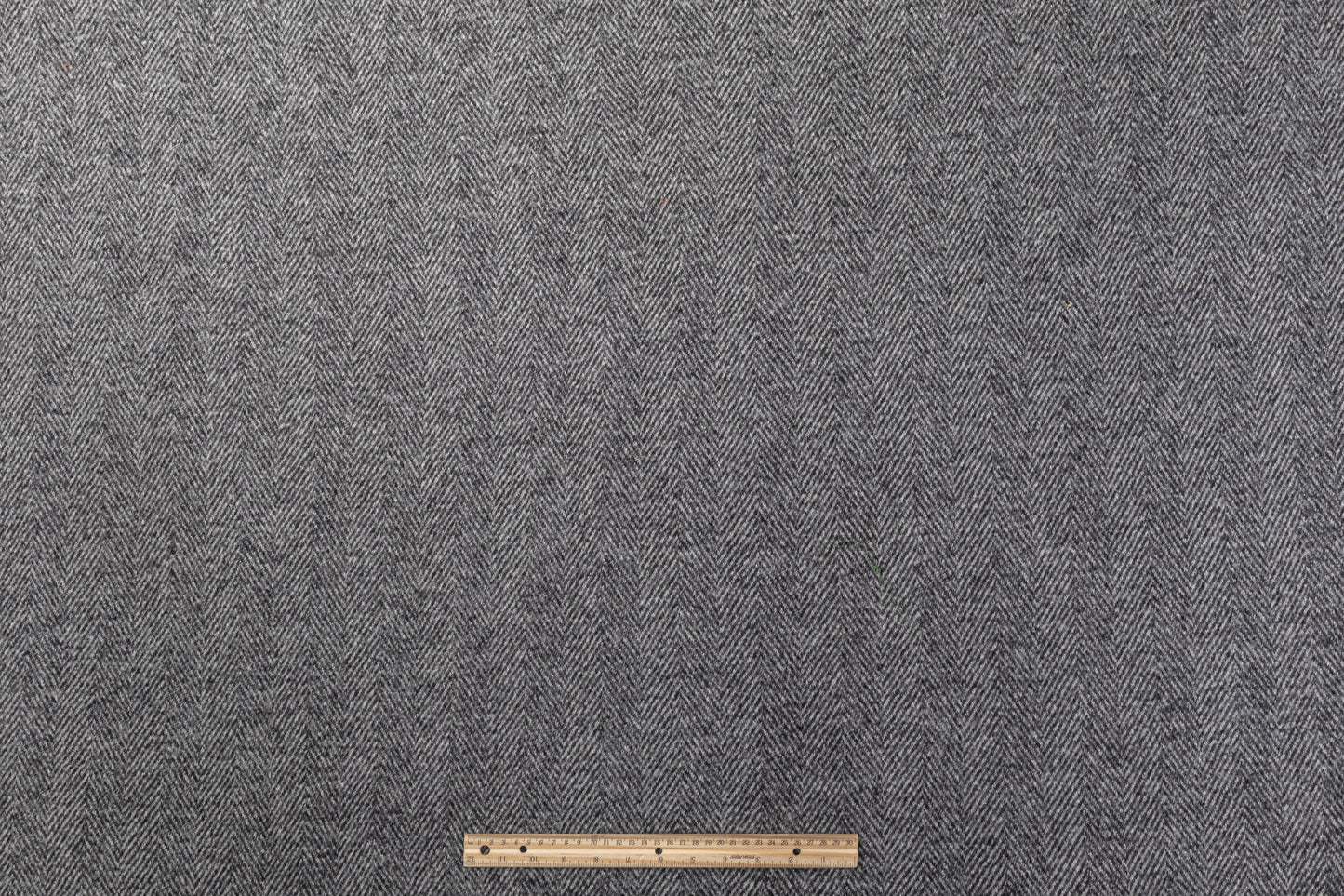 Herringbone Boiled Wool - Gray