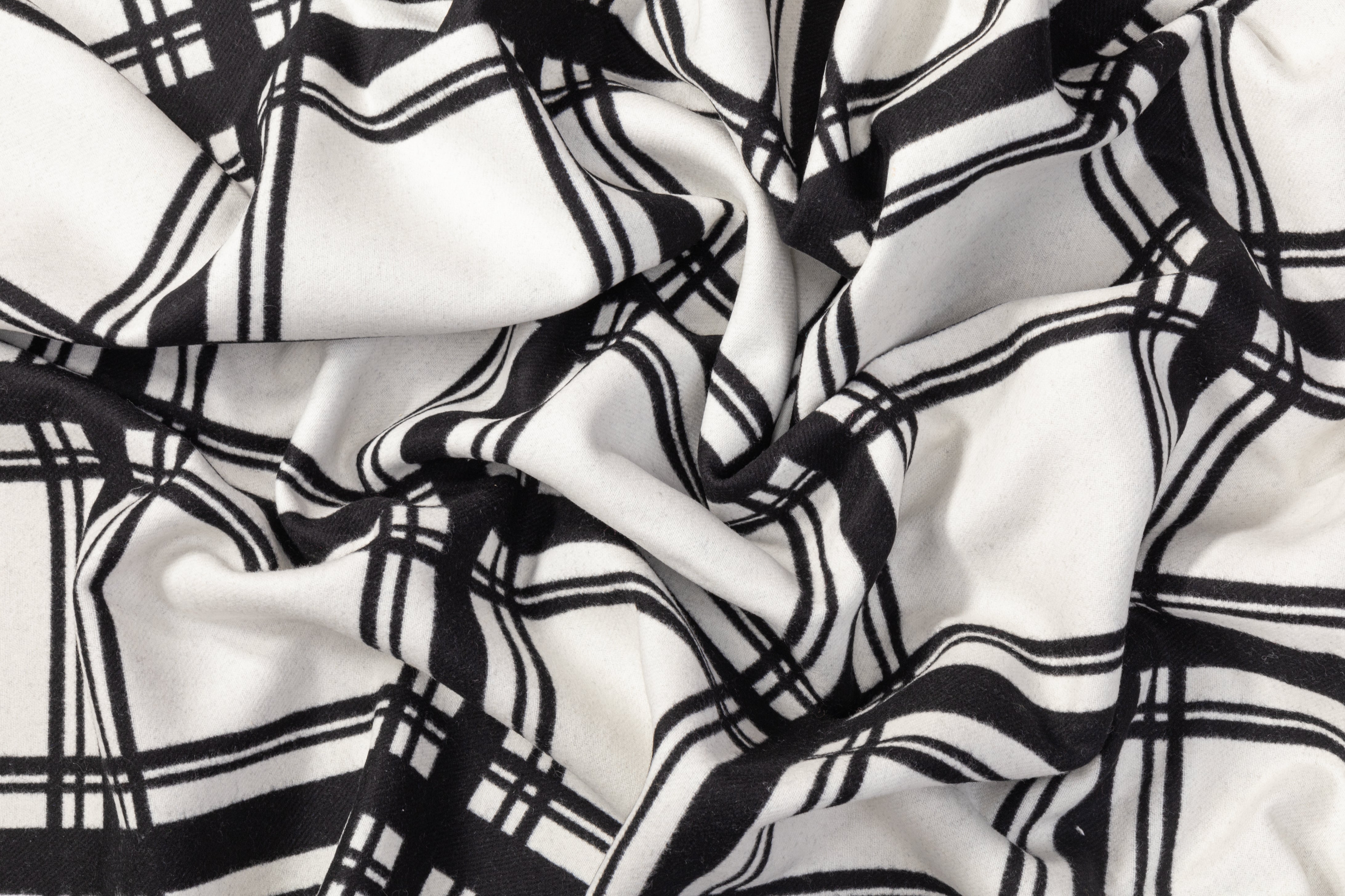 Ralph Lauren - Double Faced Italian Wool Coating - Black / White