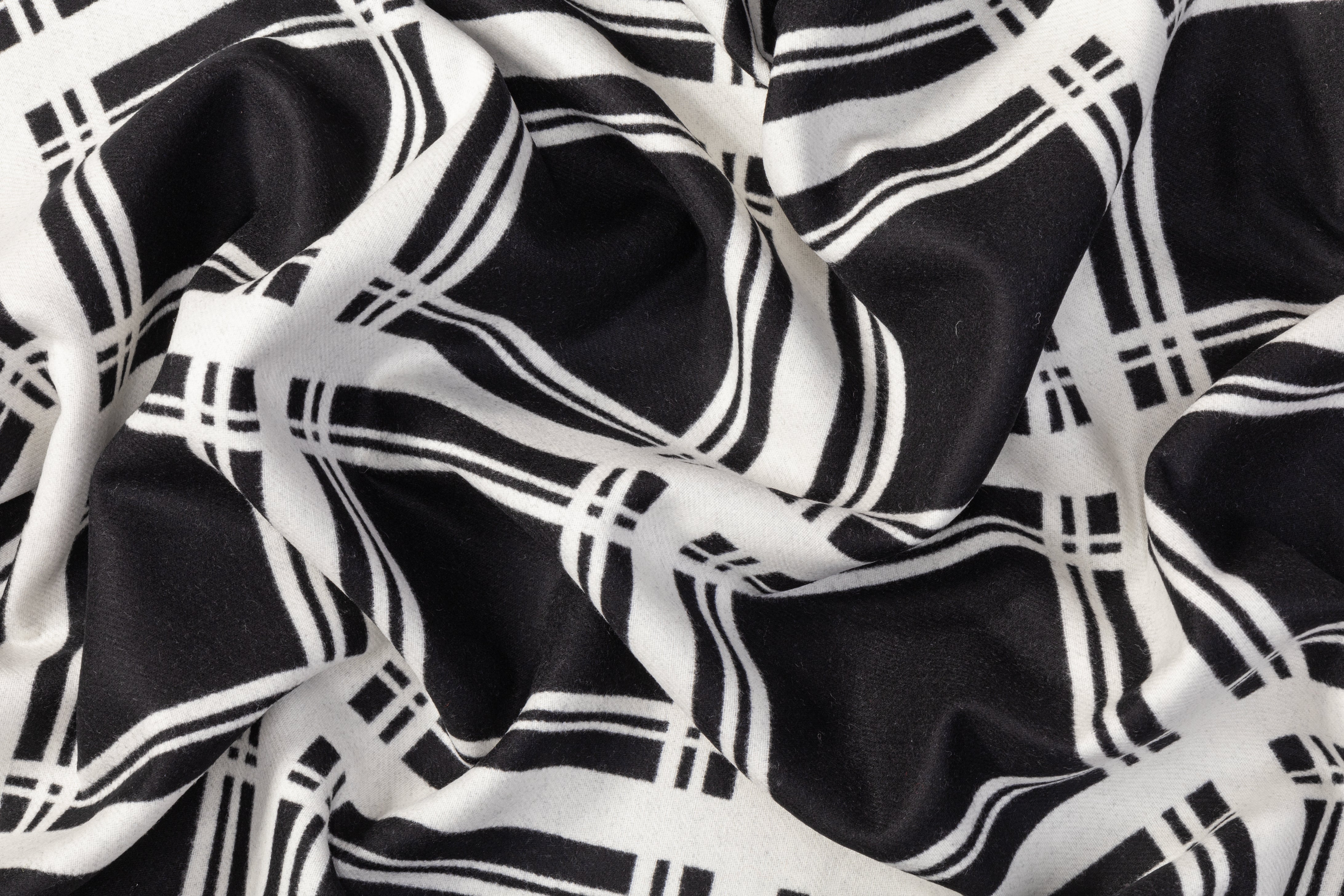 Ralph Lauren - Double Faced Italian Wool Coating - Black / White