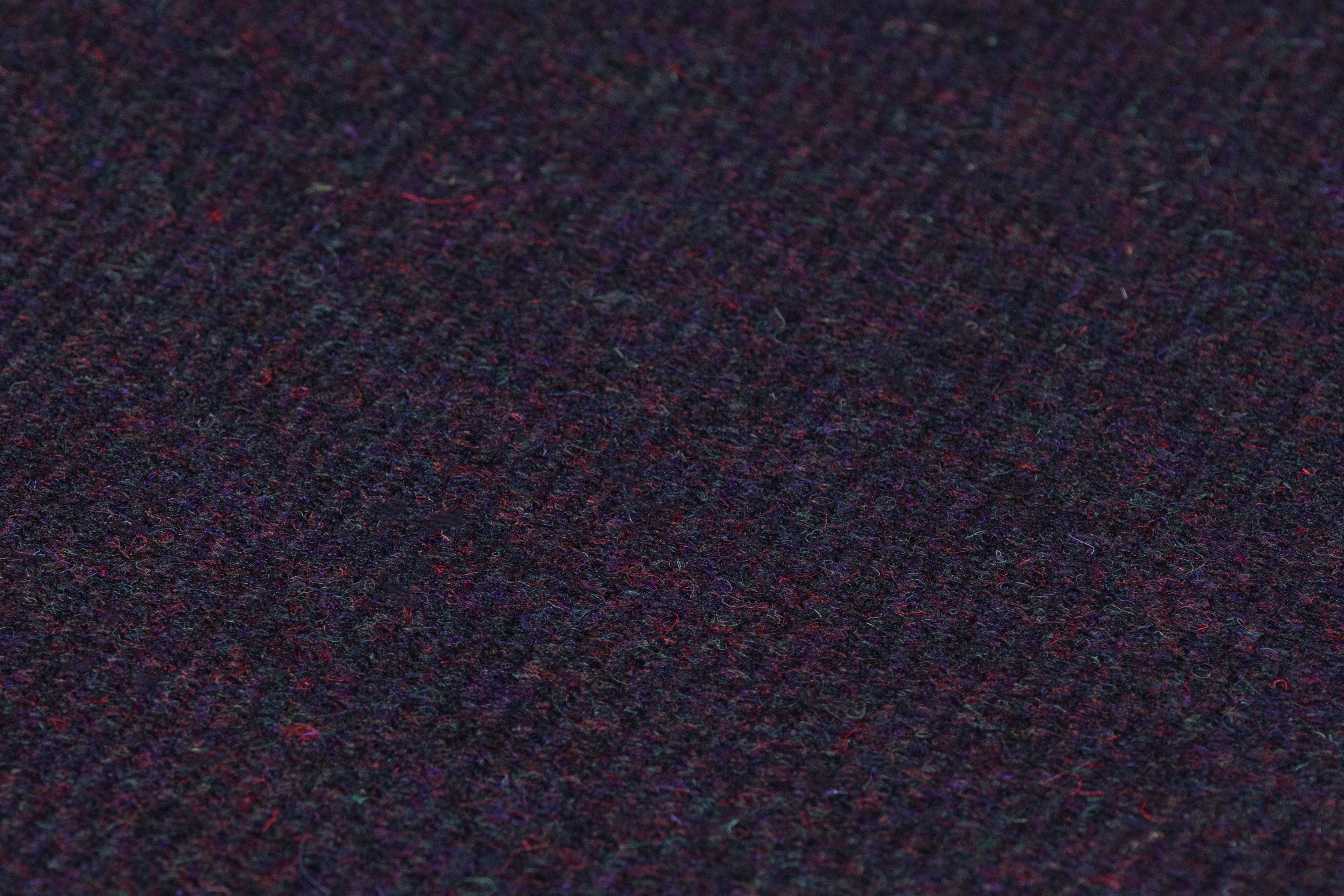 Heathered Italian Wool Twill Coating - Deep Purple