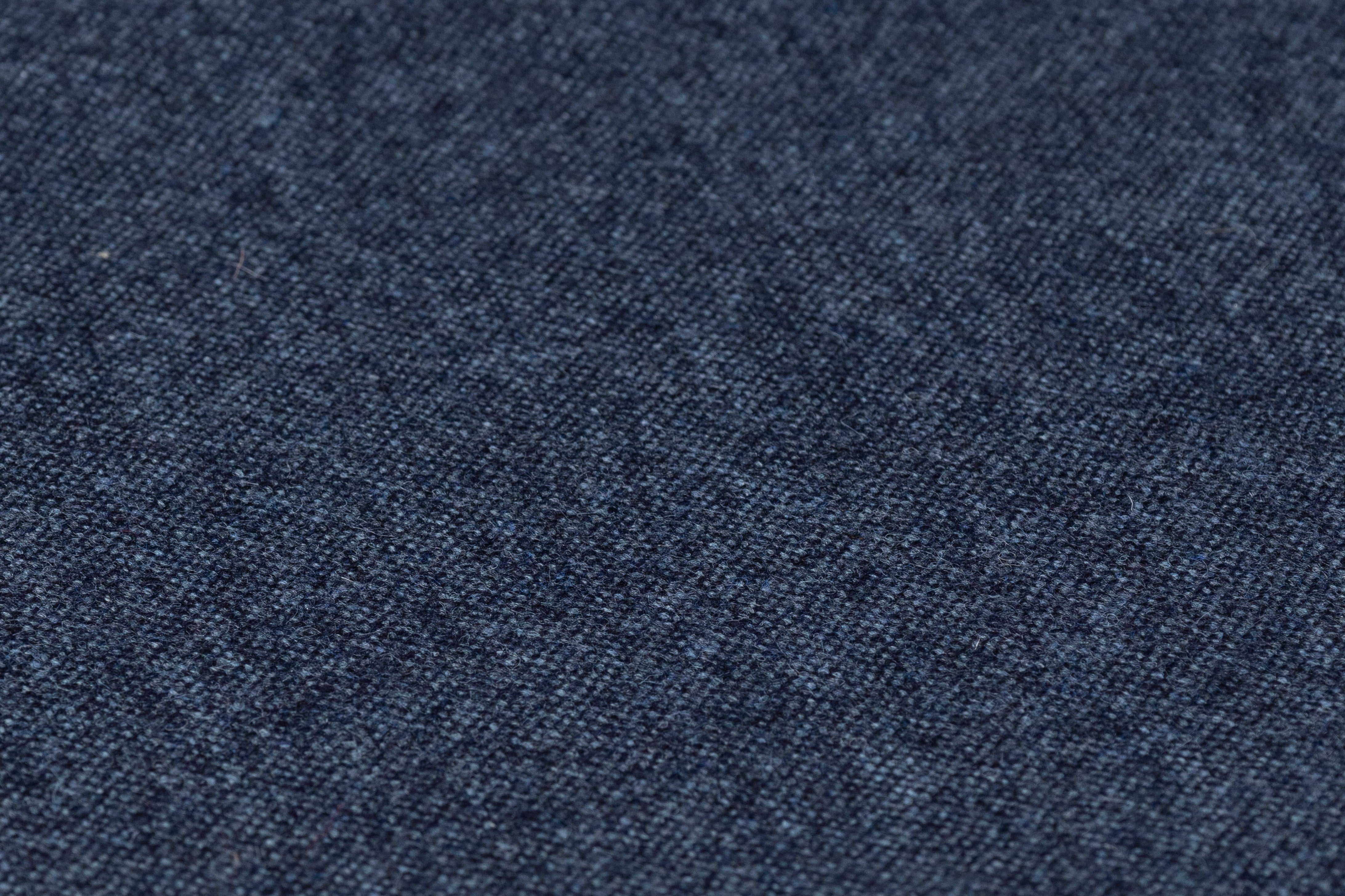 Italian Wool Tweed Suiting - Deep Blue