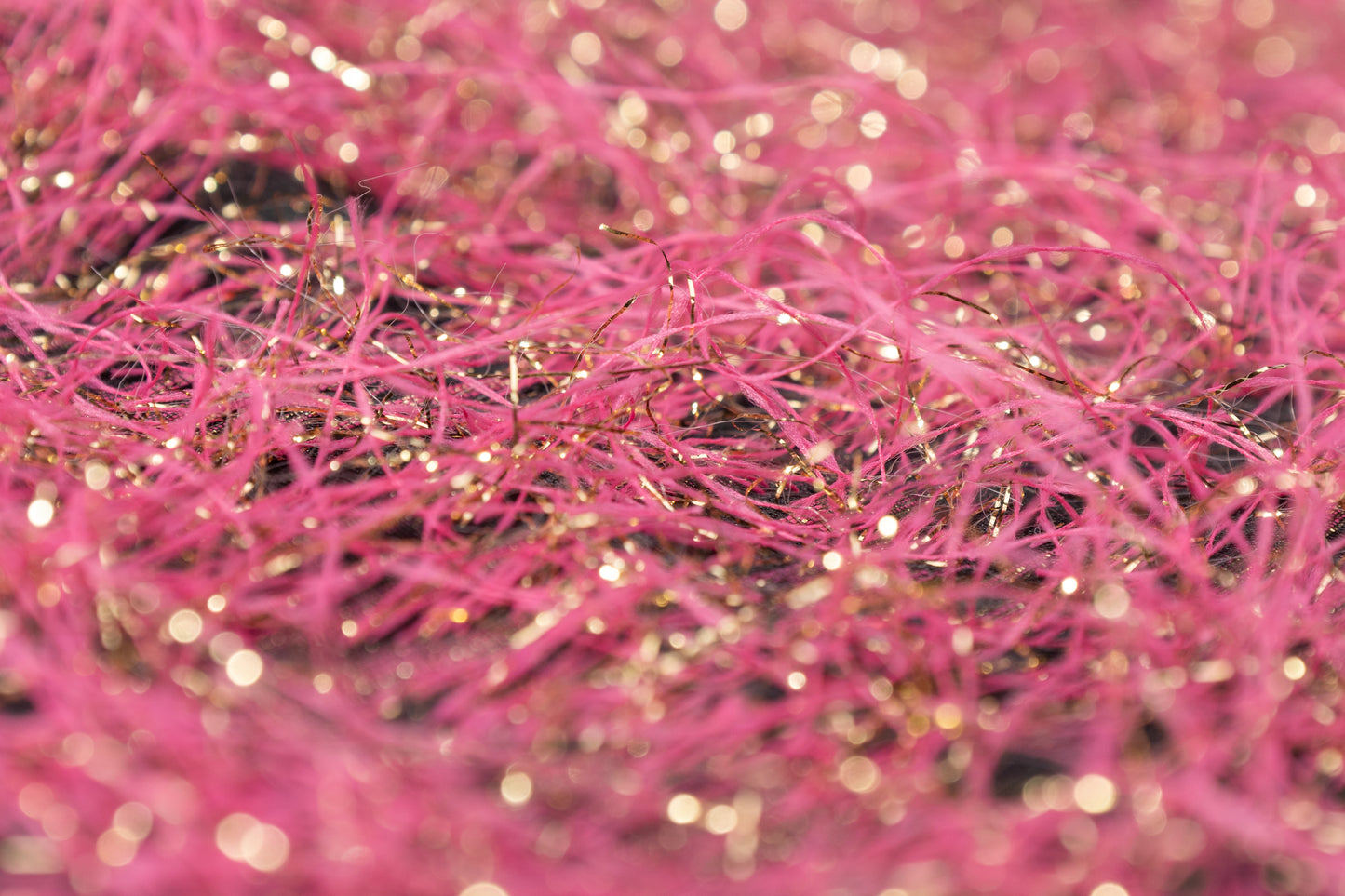 Fringed Metallic Italian Jacquard - Pink / Gold / Black