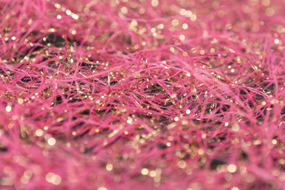 Fringed Metallic Italian Jacquard - Pink / Gold / Black
