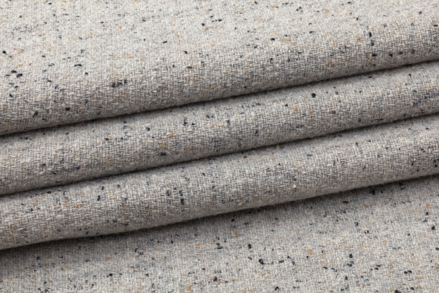Double Wool Tweed Coating - Gray