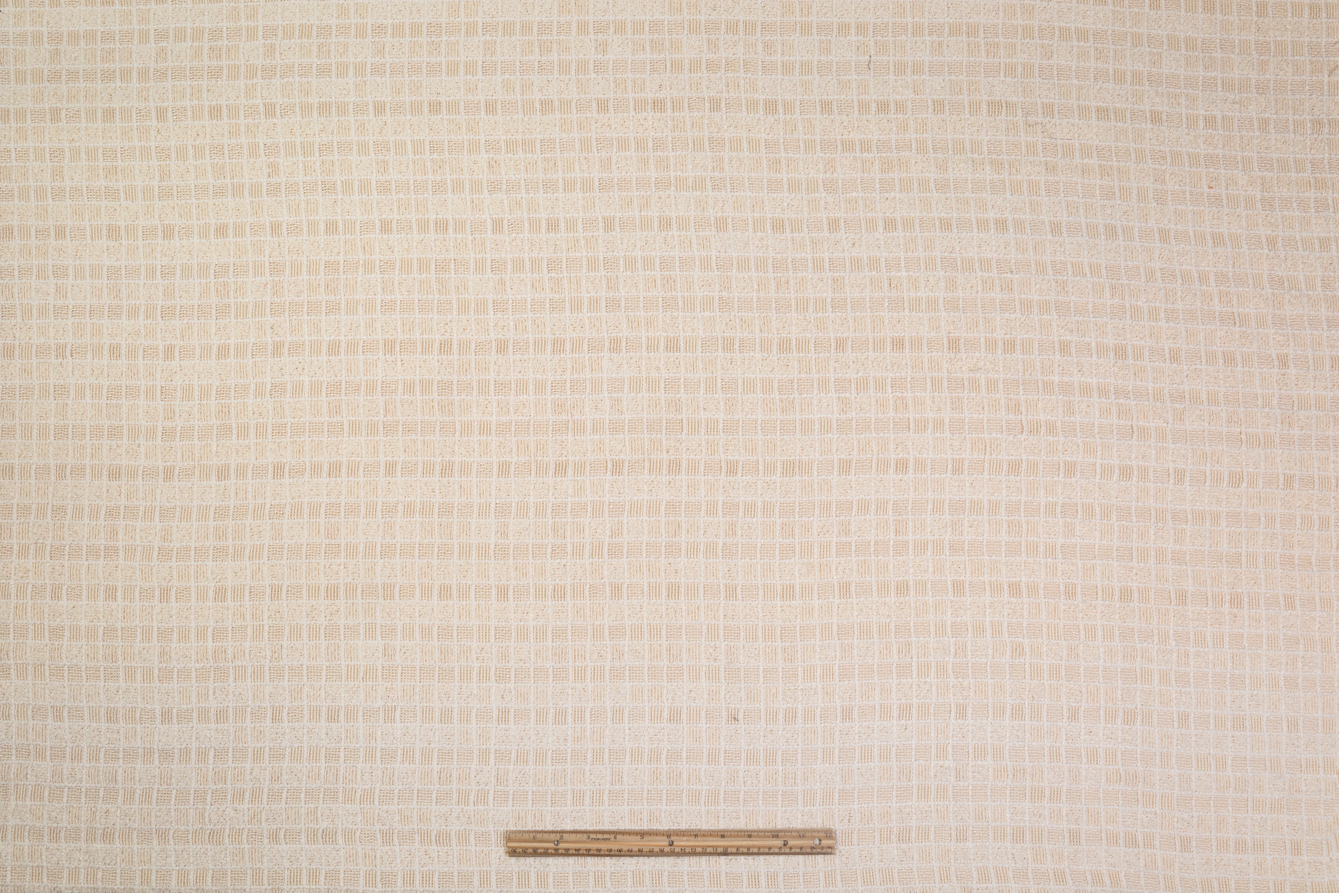 Italian Cotton Blend Tweed Boucle - Ivory