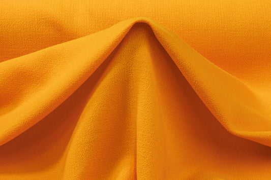 Double-Faced Wool Crepe - Mustard Yellow
