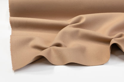 Double-Faced Melton Wool Coating - Sand