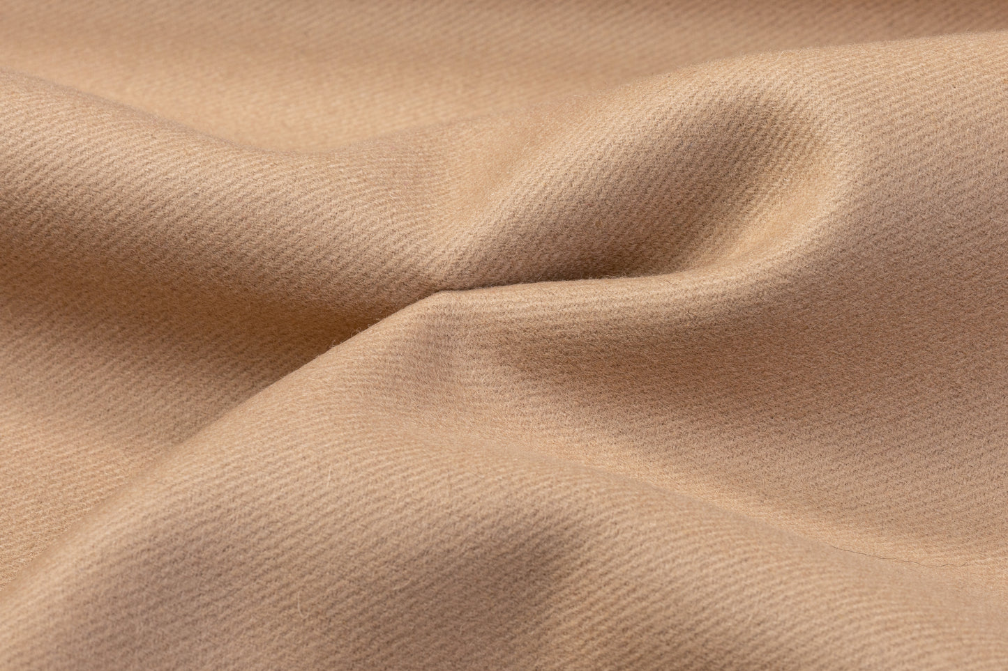 Double-Faced Melton Wool Coating - Sand