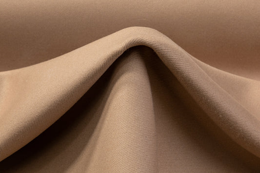 Double-Faced Melton Wool Coating - Sand