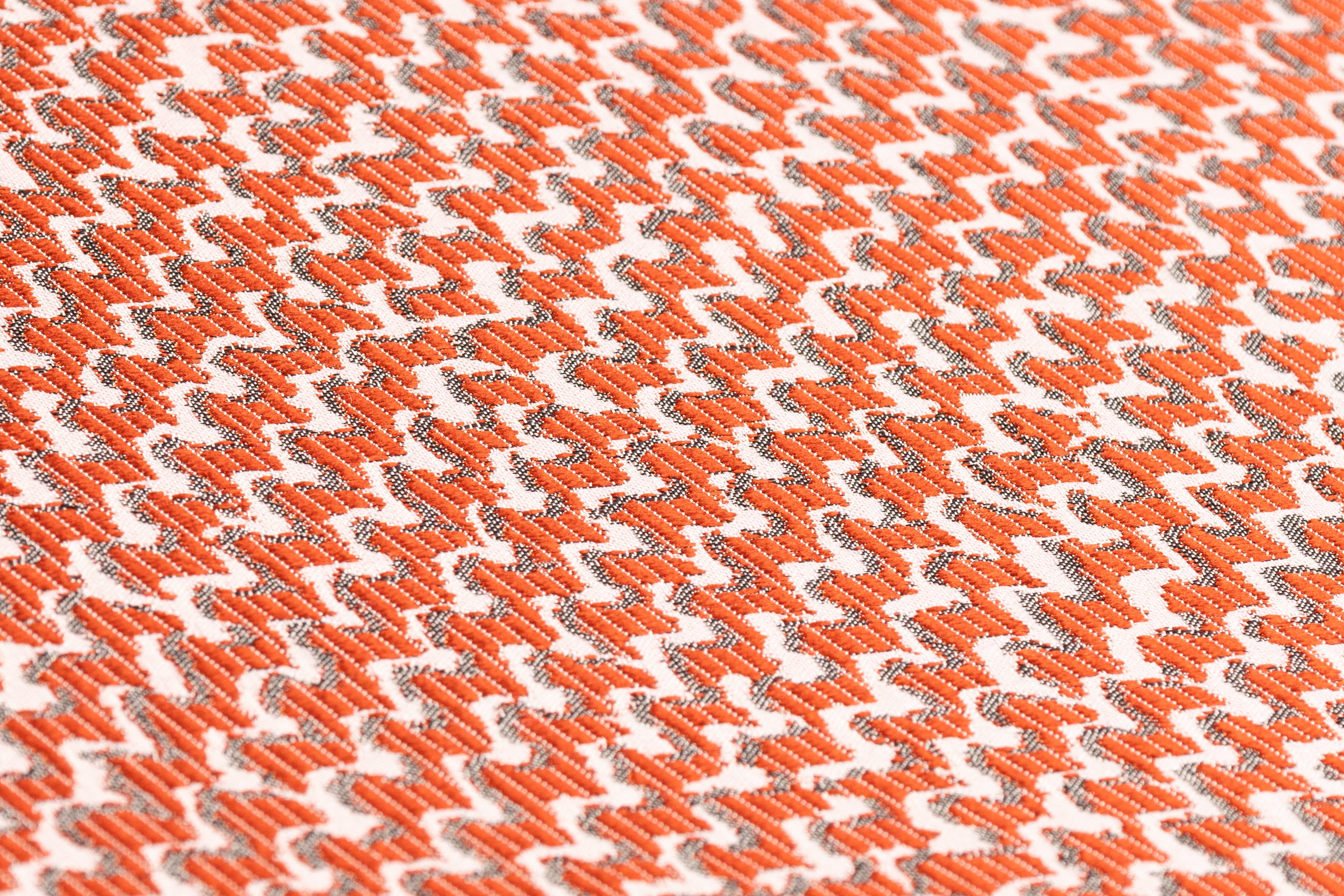 Armani - Zig Zag Italian Brocade - Burnt Orange