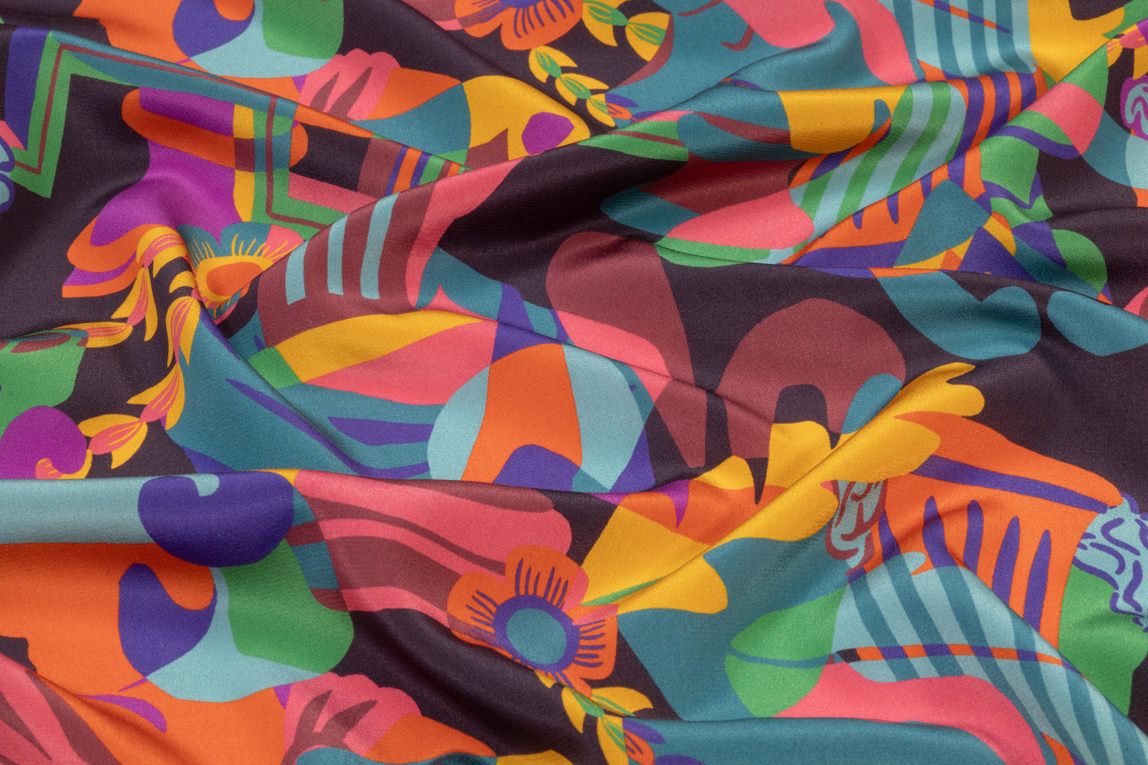Liberty Fabrics - Italian Silk Crepe de Chine - Multicolor