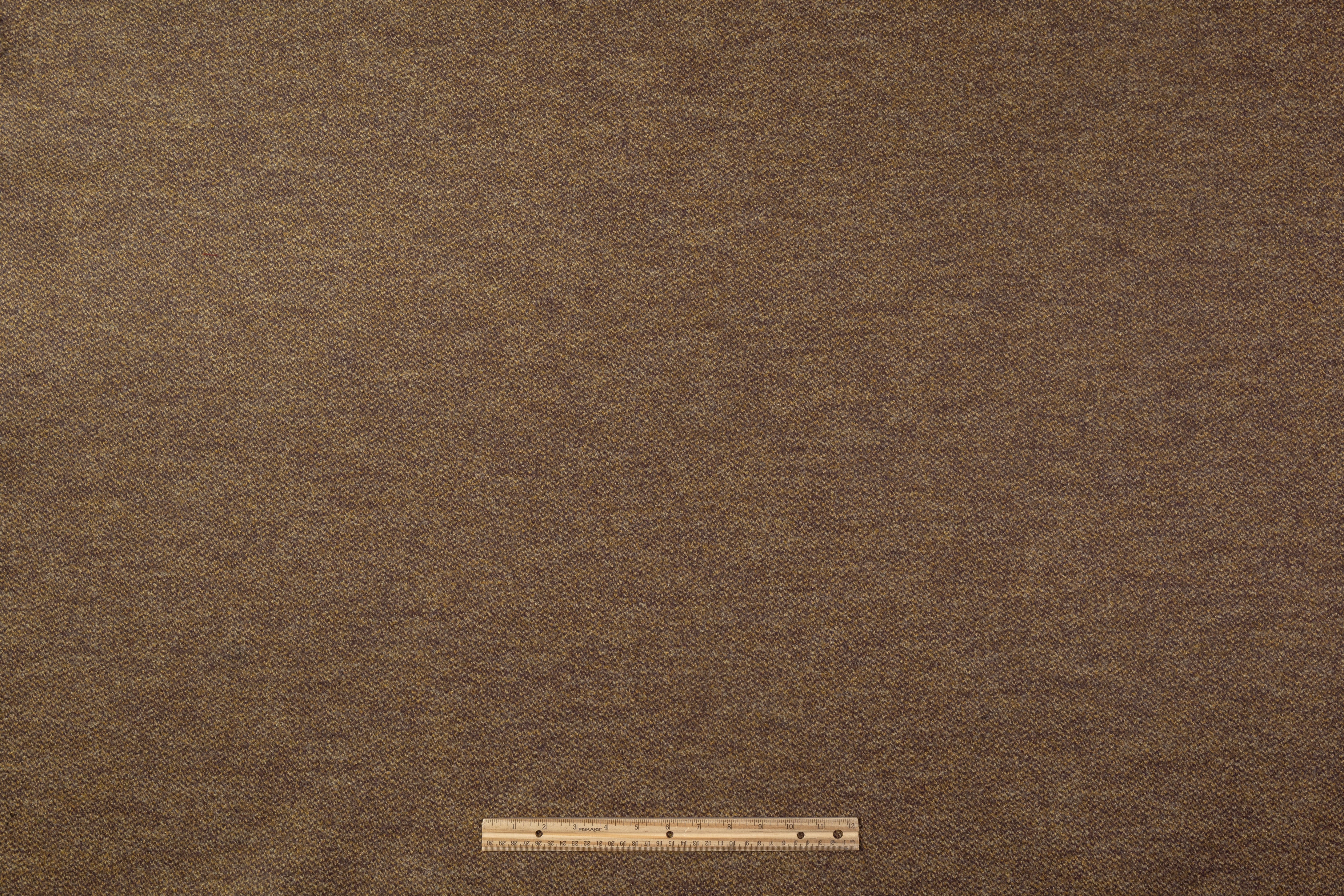 Double Faced Wool Blend Coating - Brown / Purple