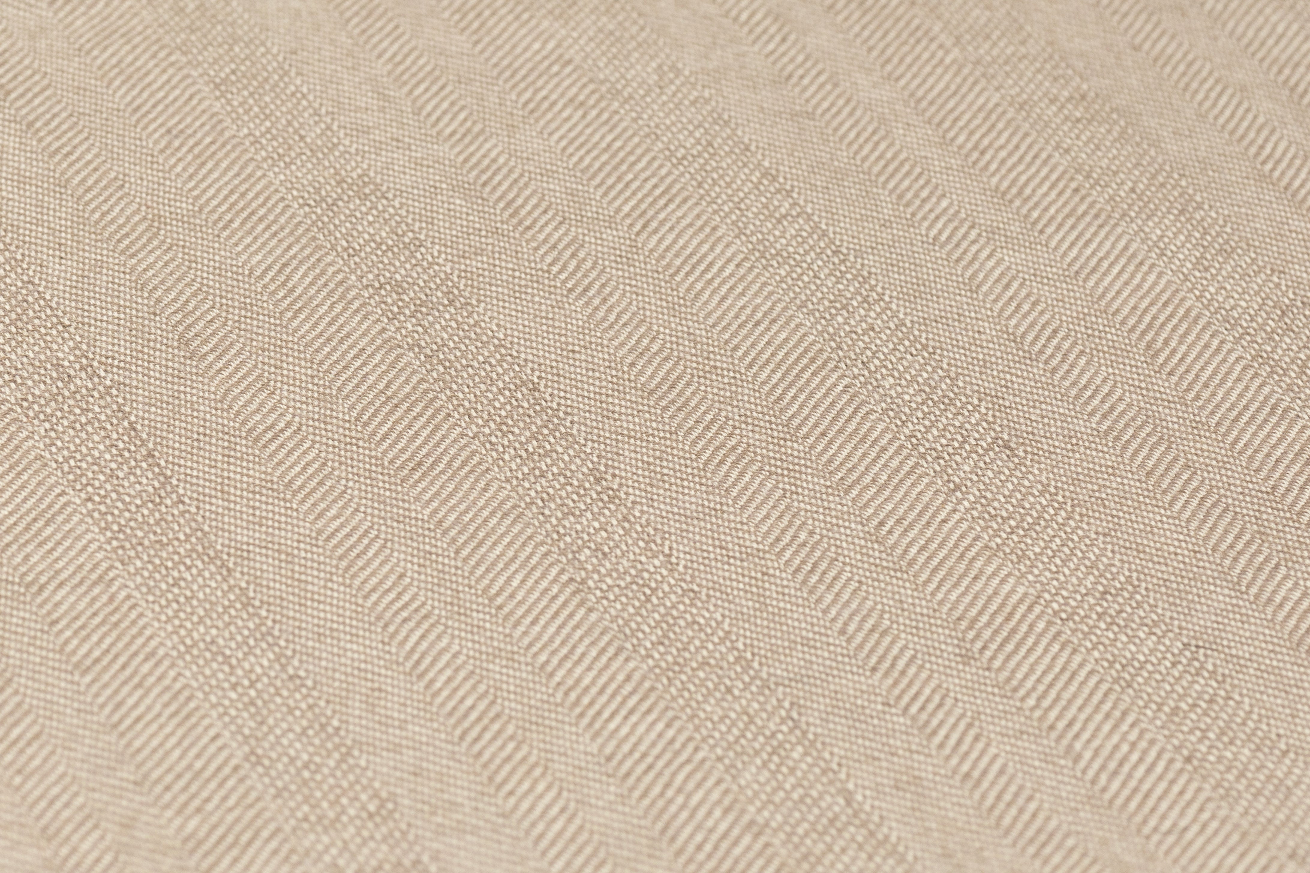 Herringbone Italian Wool Suiting - Light Taupe