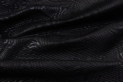 Cotton Blend Italian Moiré - Black