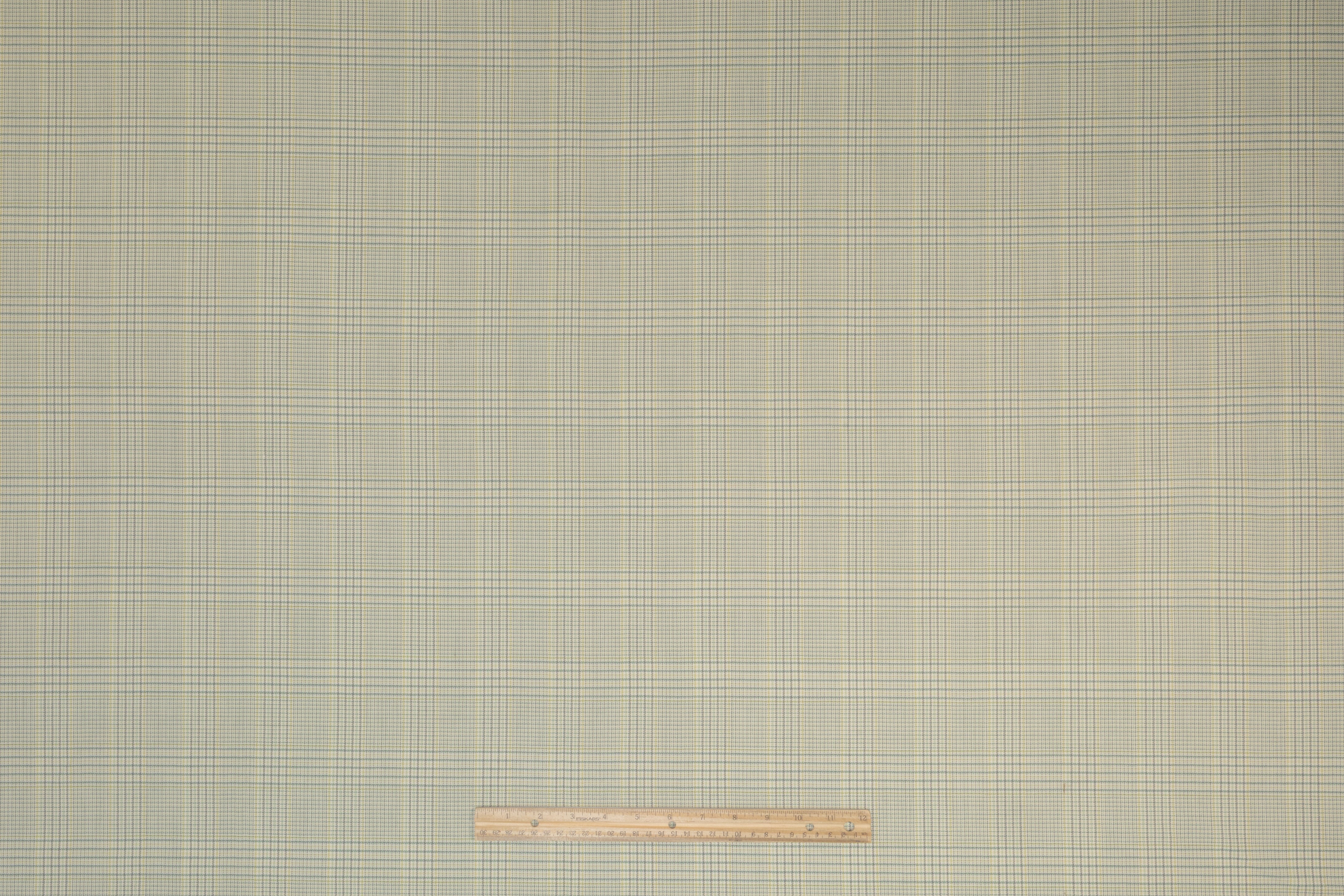Checked English Wool Suiting - Light Green