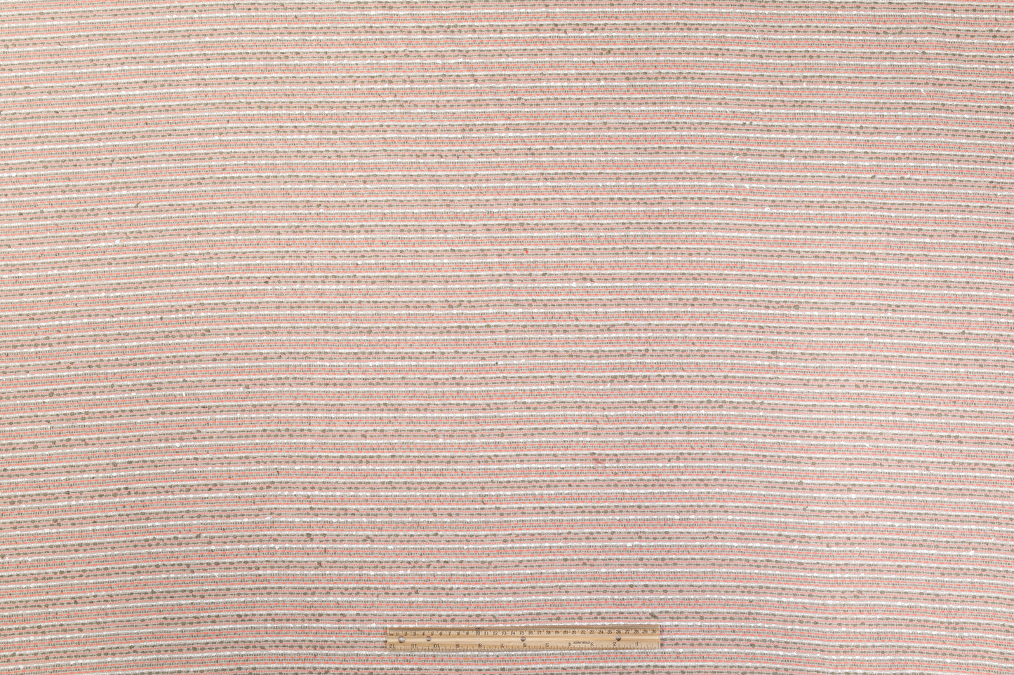 Italian Cotton Viscose Tweed - Green / Pink / White / Gray