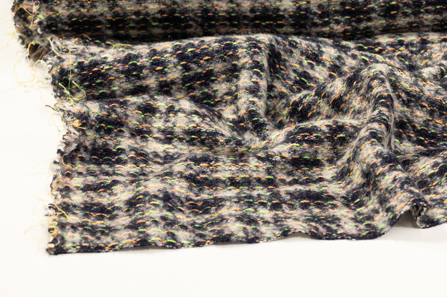 Italian Boiled Wool Tweed - Multicolor