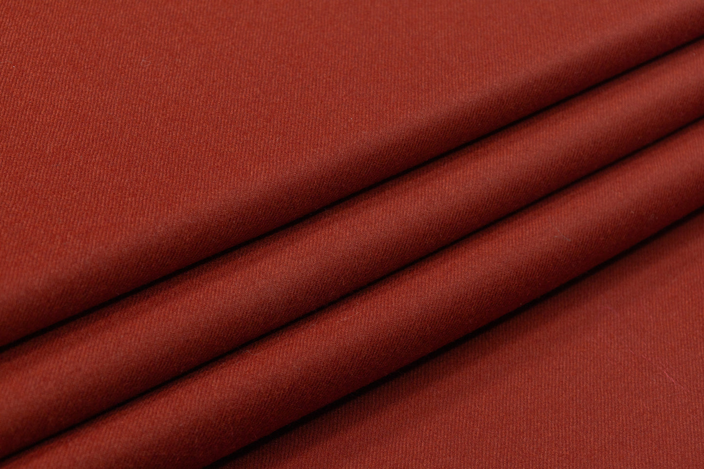 Italian Wool Flannel Suiting - Burnt Orange