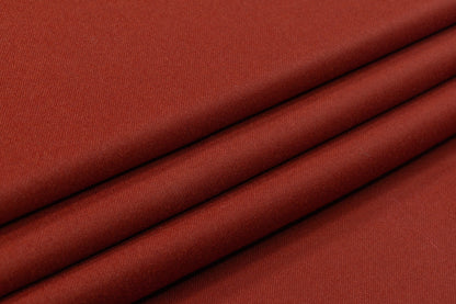 Italian Wool Flannel Suiting - Burnt Orange