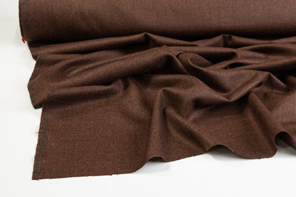 Italian Wool Tweed Suiting - Brown