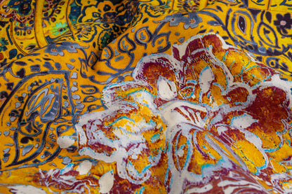 Heavy Italian Cotton Panel - Yellow / Multicolor