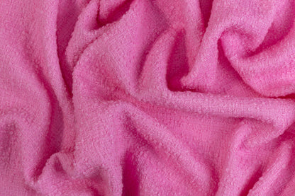 Wool Boucle Tweed - Pink