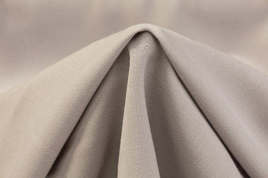 Italian Wool Double Crepe - Gray