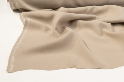 Italian Wool Double Crepe - Taupe